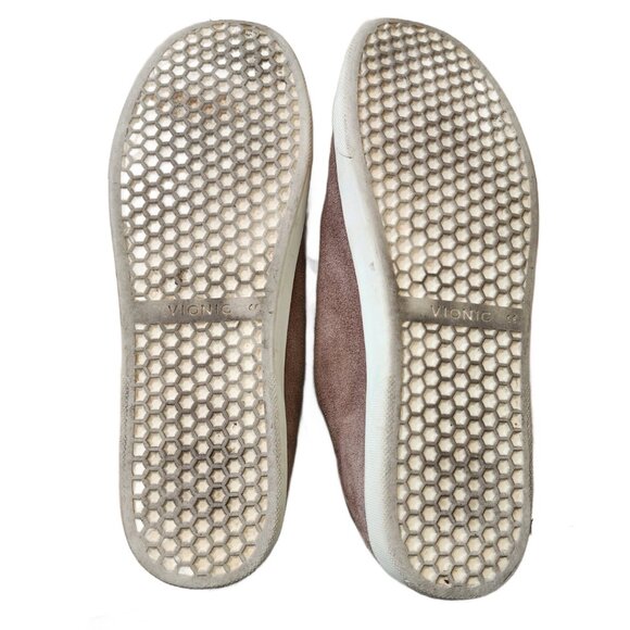 Vionic Brinley Women's Water Resistant Tan Suede Sneaker, Women’s Size 10 - Picture 3 of 3